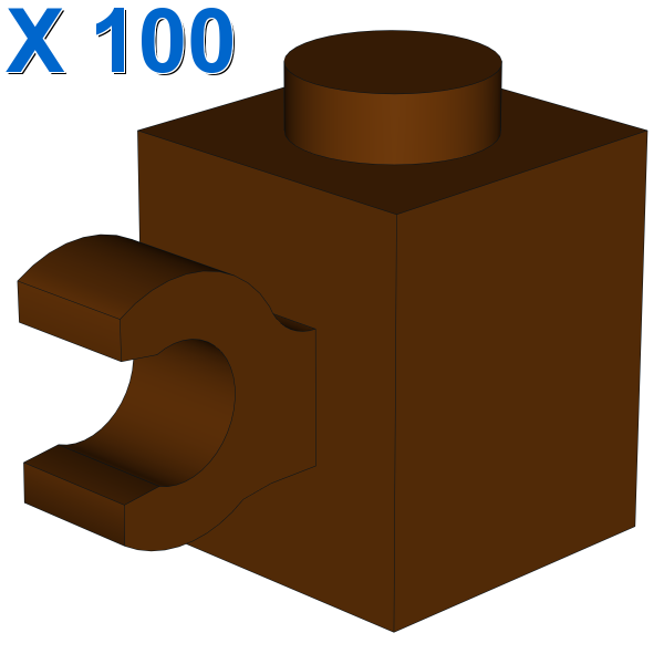 BRICK 1X1 W/ HOLDER, VERTICAL X 100