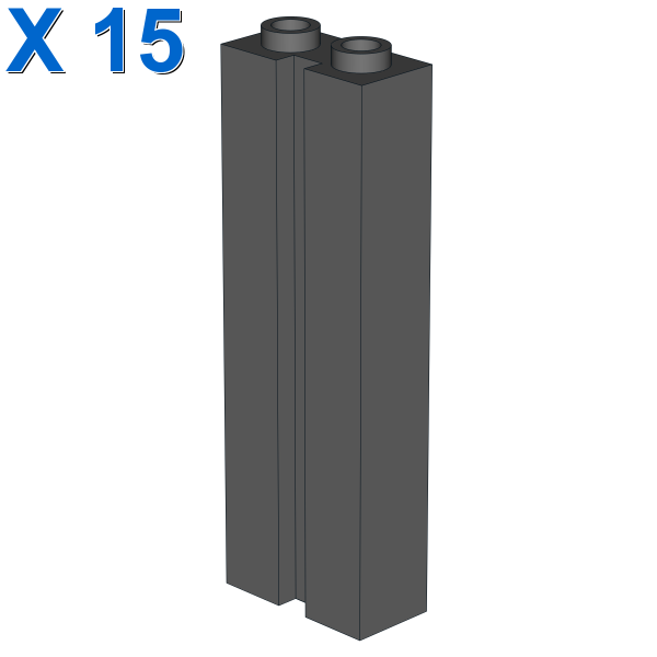 BRICK 1X2X5 W. GROOVE X 15