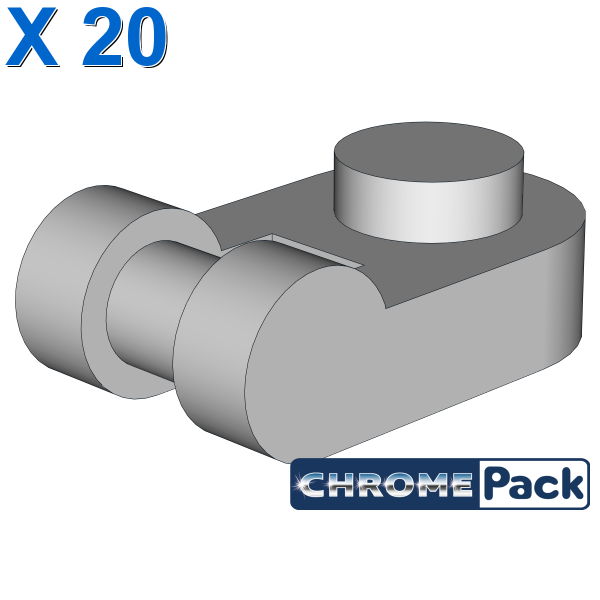 PLATE 1X1 ROUND W/3.2 SHAFT, 20 pcs