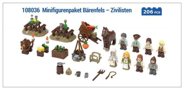 Minifigurenpaket Bärenfels – Zivilisten