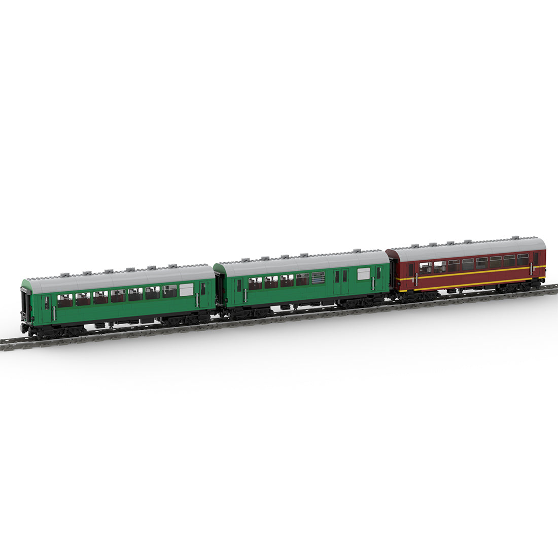 MOC-97676 “Reko” Coaches 4-axle of the Deutsche Reichsbahn Klemmbausteine