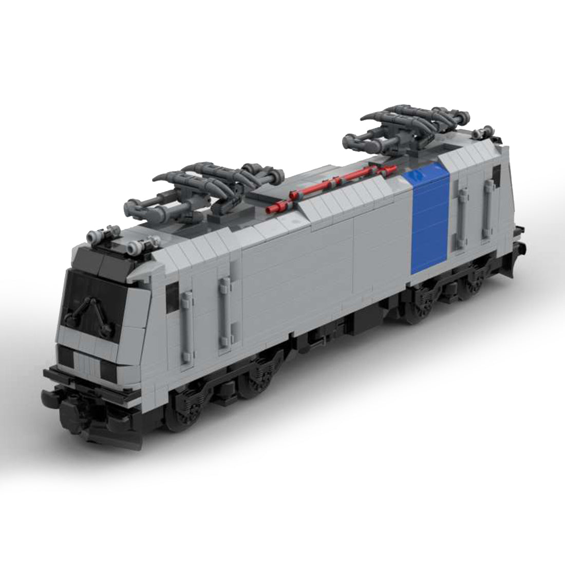 MOC  Elektro Lokomotive grau Statische Version