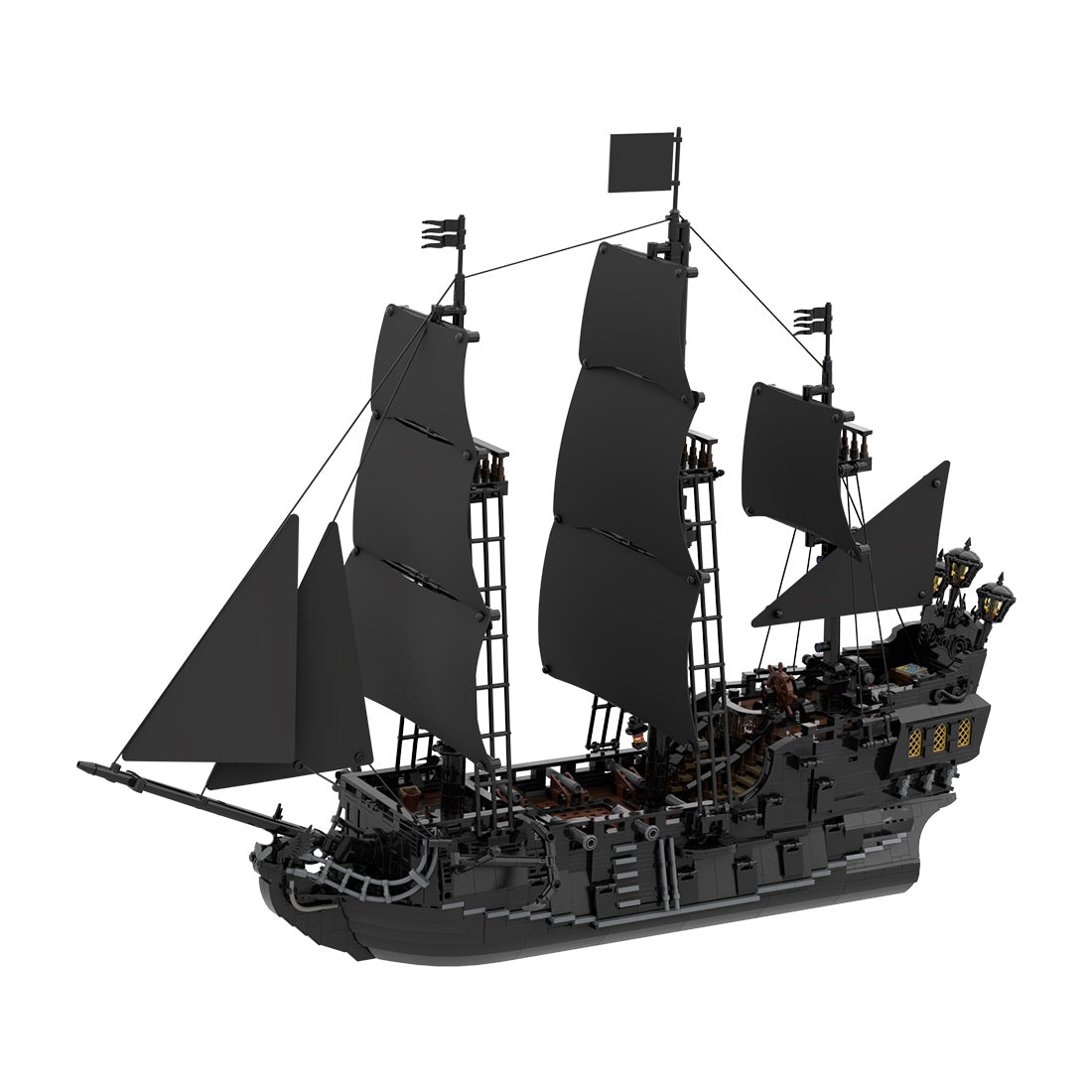 MOC Die schwarze Perle (mit Segeln)