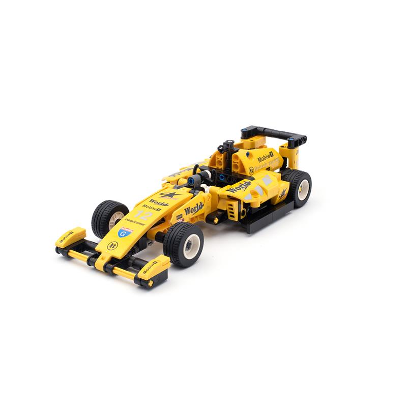 Bricks  in 1 Pull Back Formula Car gelb