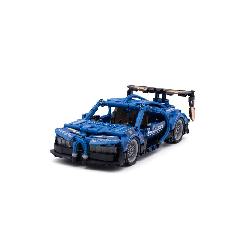 Bricks Pull Back Super Car blau