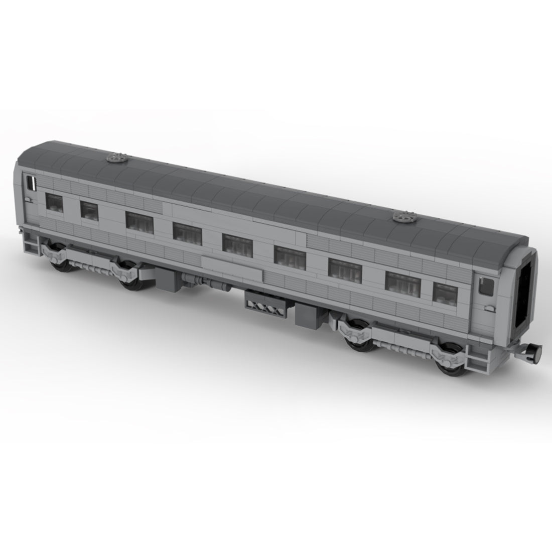 MOC 6wide Santa Fe Passenger Train Carriages