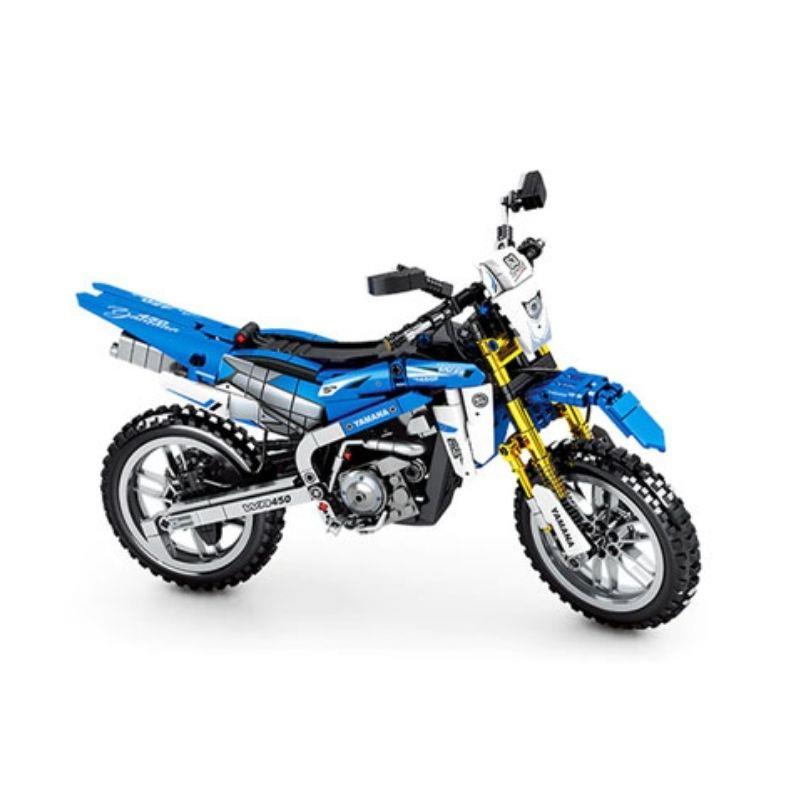 Motorrad Enduro blau