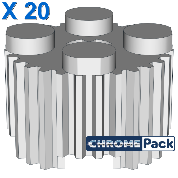 PROFILE BRICK Ø15.83 W. CROSS, 20 pcs