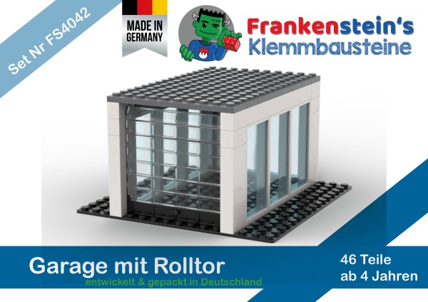 Frankensteins - einfache Garage mit Rolltor