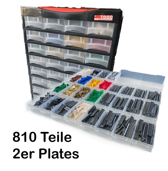 Sortimentskasten P29 - gefüllt Plates zweireihig