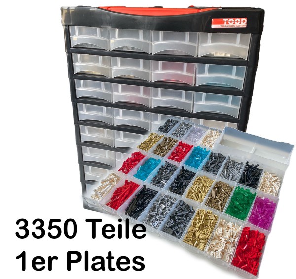 Sortimentskasten P29 - gefüllt Plates einreihig