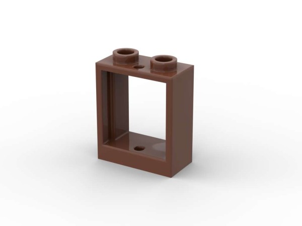 Window 1 x 2 x 2 Flat Front - BrickBag 50 Stk - reddish brown