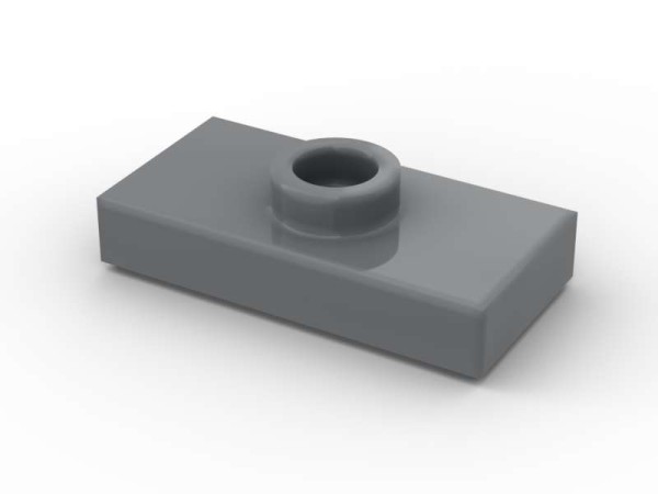 Jumper Plate 1x2 with Knob - BrickBag 100 Stk - dark bluish grey