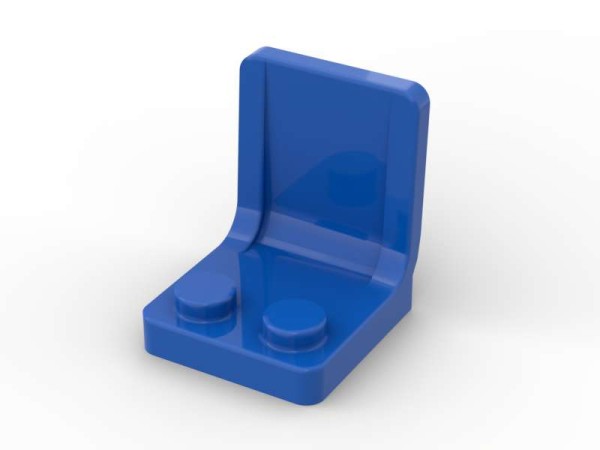 Seat, Sitz 2x2x2, - BrickBag 60 Stk - blue