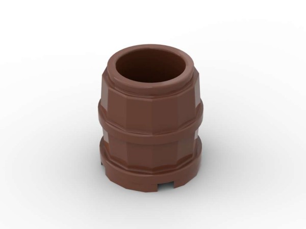 Fass, Barrel, Container 2x2 - BrickBag mit 25 Stk - reddish brown