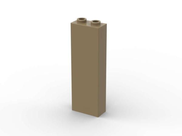 Brick 1x2x5 - BrickBag mit 25 Stk - dark tan