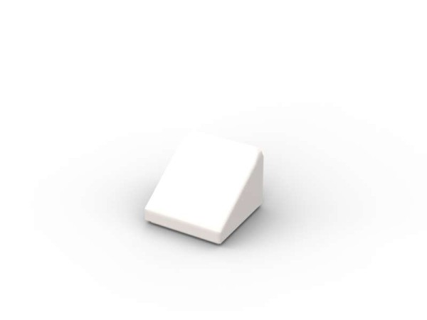 Slope 30 1 x 1 x 2/3 - BrickBag 200 Stk - white