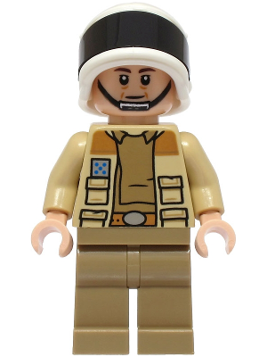 Minifigur Captain Antilles - Dark Tan Shirt, Large Rank Badge