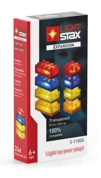 STAX® Expansion Pack - Transparent - red, yellow, blue & orange