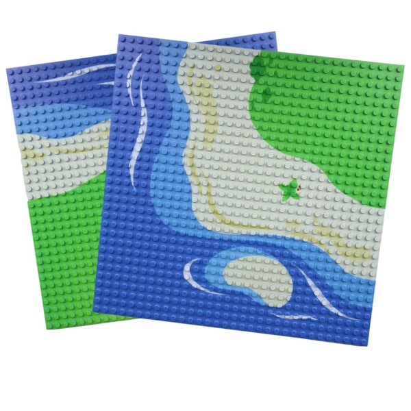 Bauplatte 32x32 curved beach [Duo Pack]