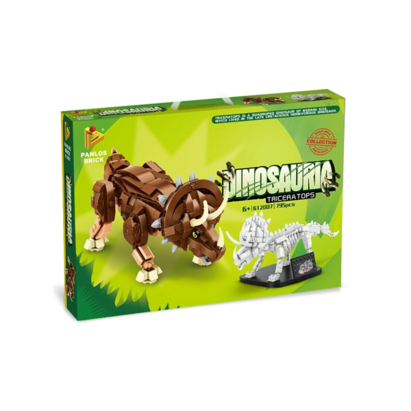 Dinosaurierset Panlos Triceratops inkl. Skelett