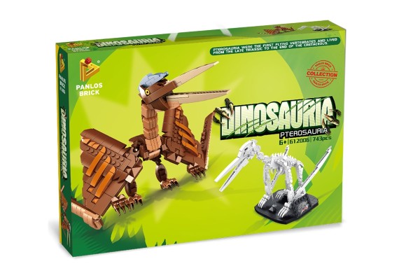 Dinosaurier Set Pterosaurus inkl. Skelett auf Ständer