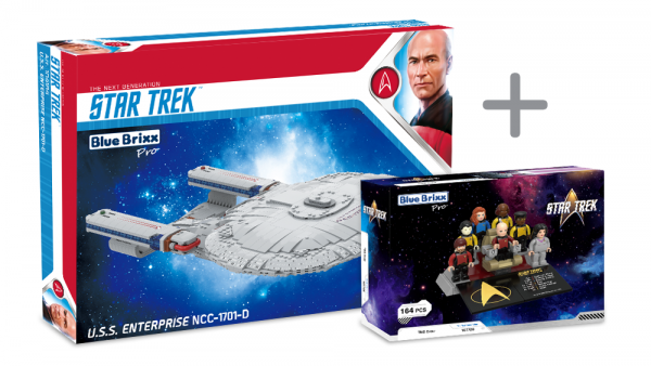 Bundle - Star Trek USS Enterprise NCC-1701-D mit Minifiguren