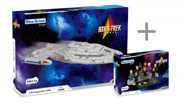 Bundle - Star Trek USS Voyager NCC-74656 mit Minifiguren