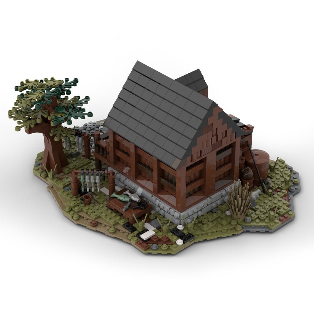 MOC Medieval Fisherman`s House