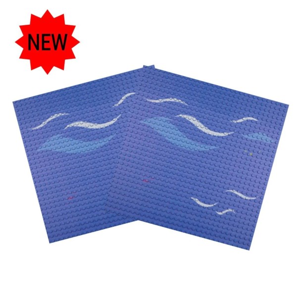 Bauplatte 32x32 ocean waves [Duo Pack]