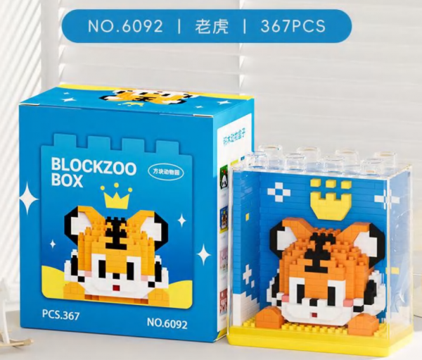 Blockzoo-Box: Tiger (diamond blocks)