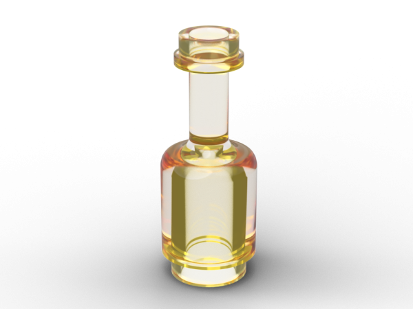 10 Stk - Flaschen - Bottle - trans yellow