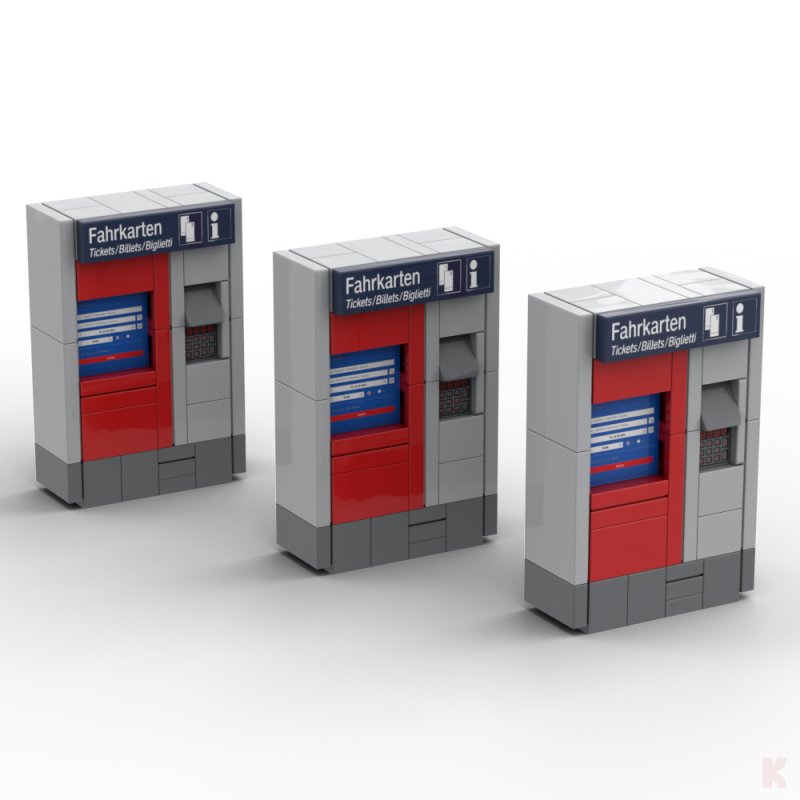 MunichBricks Fahrkartenautomat DB 3er Set