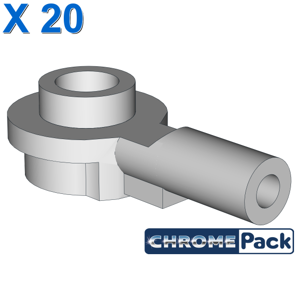 Bar 1L with 1 x 1 Round Plate with Hollow Stud, 20 pcs