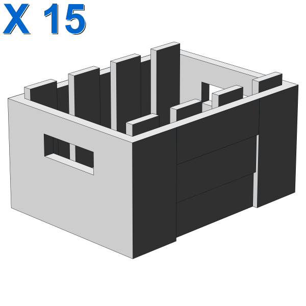 BOX 3X4 X 15