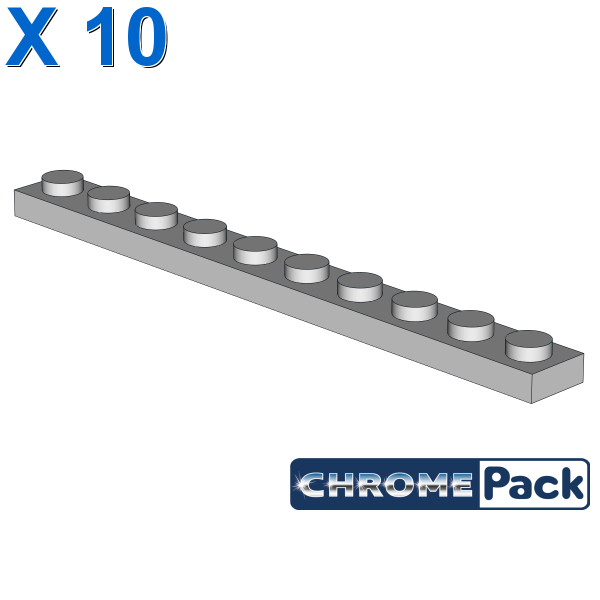 PLATE 1X10, 10 pcs