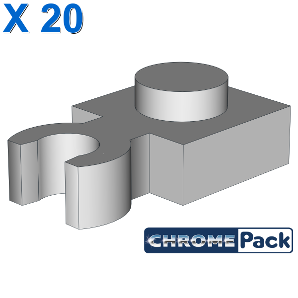 PLATE 1X1 W. HOLDER, 20 pcs