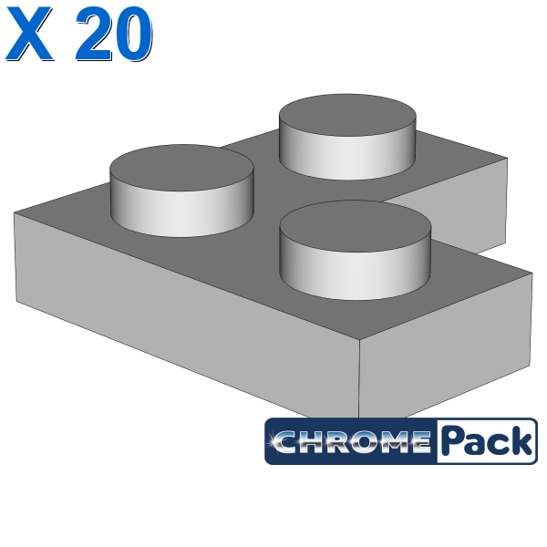 CORNER PLATE 1X2X2, 20 pcs