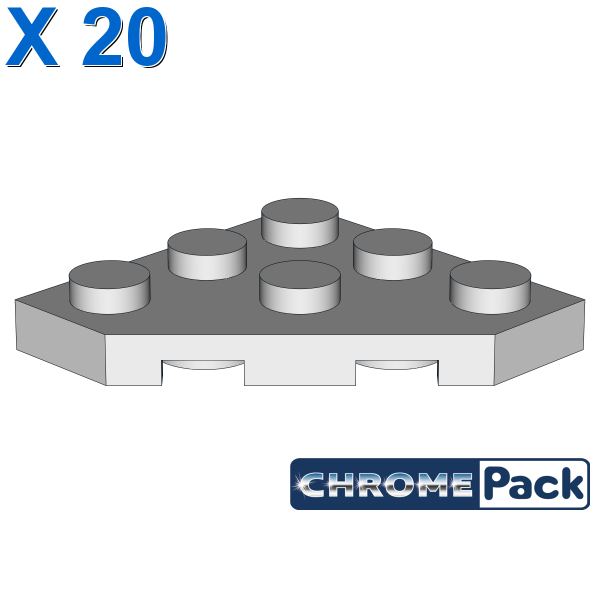 CORNER PLATE 45 DEG. 3X3, 20 pcs