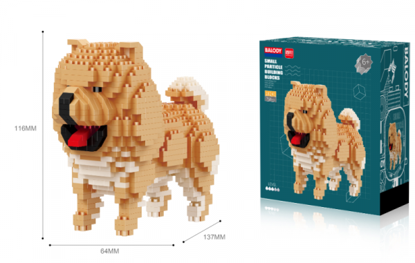 Chow Chow (diamond blocks)