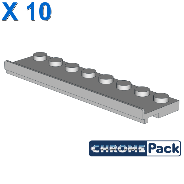 PLATE 2X8 W/GLIDING GROOVE, 10 pcs