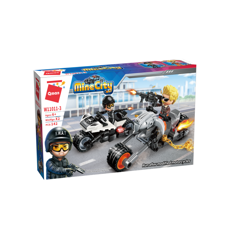 Mine City Police 4 Polizeifahrzeuge