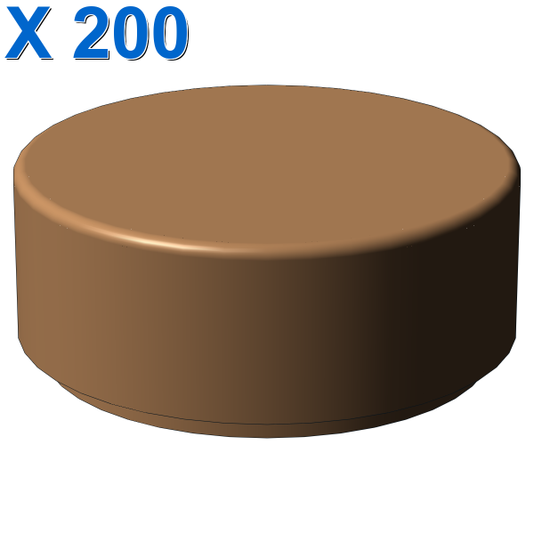 FLAT TILE 1X1, ROUND X 200