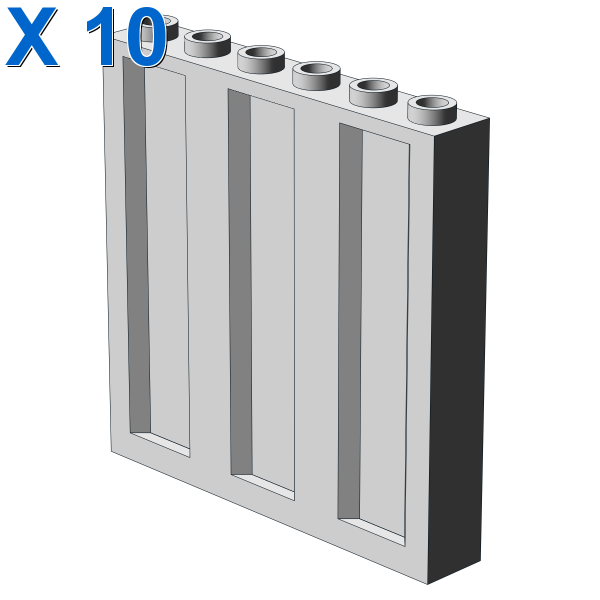 WALL 1X6X5 CONTAINER X 10