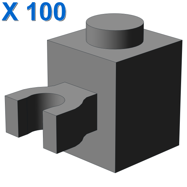 BRICK 1X1 W/HOLDER, H0RIZONTAL X 100