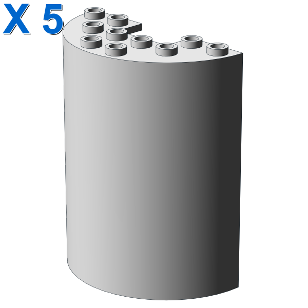 WALL ELEMENT, ROUND 3x6x6 X 5