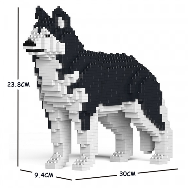 Husky schwarz-weiß