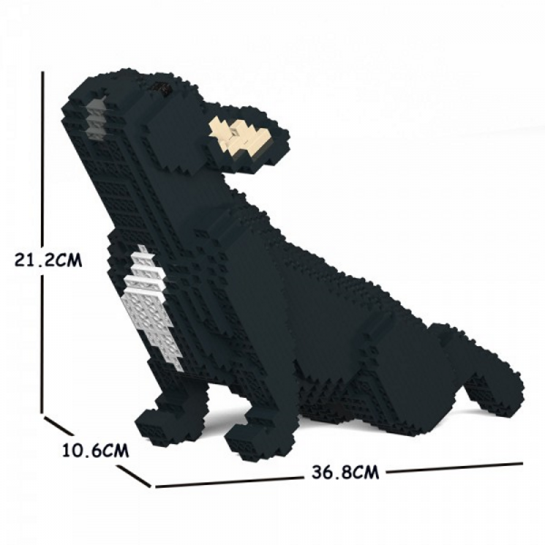 Französische Bulldogge black + streckend