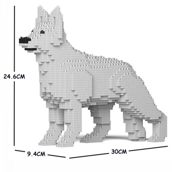 Deutscher Schäferhund weiß