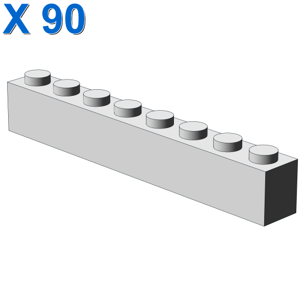 BRICK 1X8 X 90